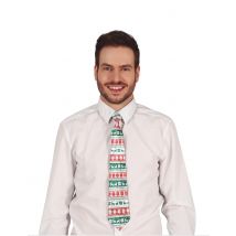 Corbata de adulto con estampado navideño