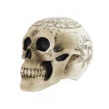 Calavera con pentagrama 18 x 12 x 15 cm