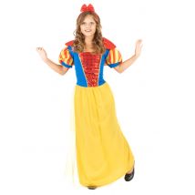 Satuprinsessa - Naamiaisasu Lapsille - Keltainen - L 10-12 vuotta (130-140 cm)