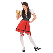 Ahkera Anke - Oktoberfest-asu Aikuiselle - Punainen - M / L