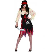 Naisten Zombi/merirosvoasu - Punainen - One-Size