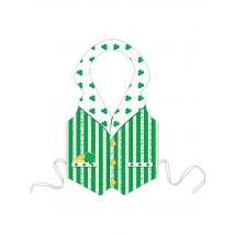Aikuisten Muovinen Esiliina Leprechaun Saint-patrick - Vihreä - Ainutlaatuinen Koko