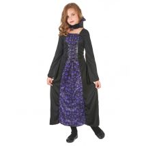 Violetti Vampyyriasu Lapsille - Violetti - M 7-9 vuotta (120-130 cm)