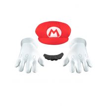 Lasten Asustesetti Mario - Punainen - One-size