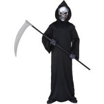 Viikatemies - Halloweenasu Lapselle - Musta - 5-7 vuotta (128 cm)