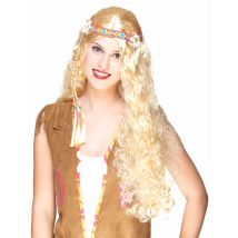 Vaalea Hippiperuukki - Blondi - Ainutlaatuinen Koko