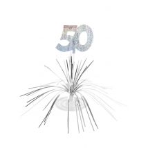 Pöytäkoriste 50v - Hopea/ Harmaa - Ainutlaatuinen Koko