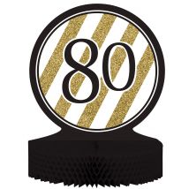 80v - Musta ja kullanvärinen pöytäkoriste