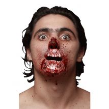 Revitty Nenä Ja Suu - Tekohaava Halloween - Punainen - Ainutlaatuinen Koko