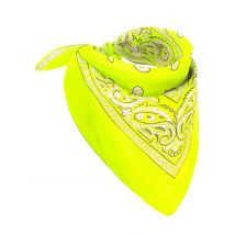 Keltainen Bandana Huivi Aikuiselle - UV ja Neoni - One-size