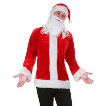 Joulupukin Klassinen Asu Aikuiselle - Punainen - Large (42)