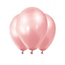 Ruusukultaiset Metalliset Ilmapallot 28 Cm 12 Kpl - Vaaleanpunainen - Ainutlaatuinen Koko