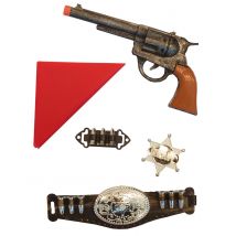 Viiden Osan Cowboysetti Lapselle - Värikäät - Ainutlaatuinen Koko
