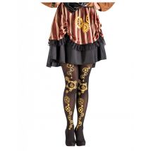 Mustat Steampunk-sukkahousut Naiselle - Värikäät - Ainutlaatuinen Koko