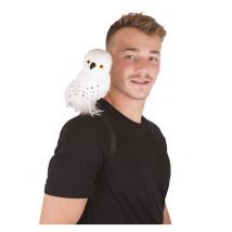 Valkoinen Noidan Pöllö - Harmaa, Valkoinen - Ainutlaatuinen Koko