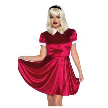 Punainen Babydoll-mekko Naiselle - Punainen - L (44-46)
