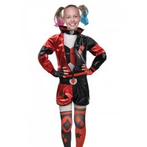 Harley Quinn -naamiaisasu Tytölle - Musta - 140/152 (10-12 vuotta)