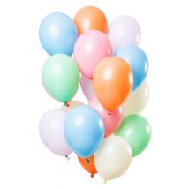 15 Pastelli Lateksi Ilmapalloa 33 Cm - Multicolore - Ainutlaatuinen Koko