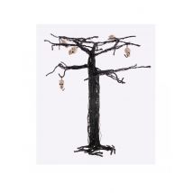 Halloween-puu Pääkalloilla 28 Cm - Musta - Ainutlaatuinen Koko