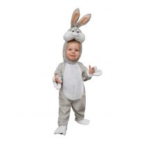 Bugs Bunny -vauvan Naamiaisasu - Harmaa, Valkoinen - 86 - 92cm (1-2 vuotta)