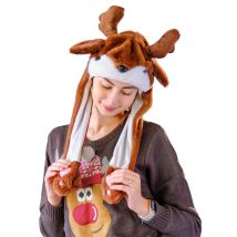 Poropäähine Liikkuvilla Korvilla Aikuisille - Ruskea - Ainutlaatuinen Koko