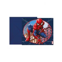 6 kutsukorttia Spiderman-kirjekuorilla