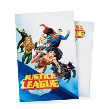 8 Justice League kutsukorttia kirjekuorineen 10x16cm