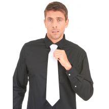 Cravatta Bianca Gangster Adulto - Uniformi - Grigio, bianco - Taglia Unica