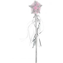 Bacchetta Stella Scintillante Di Natale - Principesse - Argento - Taglia Unica
