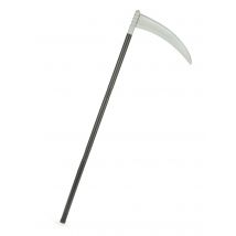 Falce In Plastica Halloween 105 Cm - Magia E Orrore - Nero - Taglia Unica
