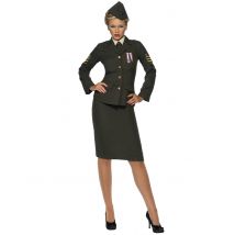 Costume Ufficiale Militare Donna - Uniformi - Verde - M