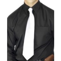 Cravatta Bianca Gangster - Uniformi - Grigio, bianco - Taglia Unica