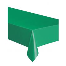Tovaglia Rettangolare In Plastica Verde Smeraldo - Popoli Del Mondo - Verde - Taglia Unica