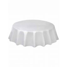 Tovaglia Rotonda Bianca Di Plastica - Tifosi - Grigio, bianco - Taglia Unica