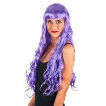 Parrucca Lunga Ondulata Violetta Da Sirena - Donna - Colori - Multicolore - Taglia Unica