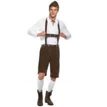 Costume Bavarese Edelweiss Uomo - Popoli Del Mondo - Grigio, bianco - XL