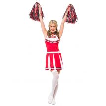 Costume Ragazza Pompon Adulto - Uniformi - Rosso - M