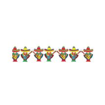 Festone Con Mariachi Messicani - Popoli Del Mondo - Multicolore - Taglia Unica