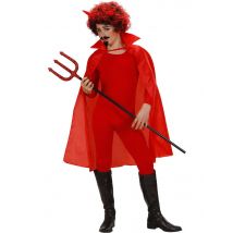 Mantello Rosso Con Colletto Bambino - Magia E Orrore - Rosso - Taglia Unica