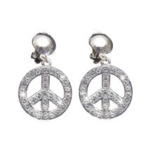Orecchini Peace And Love - Hippie - Argento - Taglia Unica