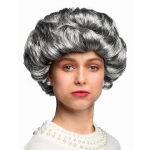 Parrucca Corta Grigia Da Donna - Colori - Grigio, bianco - Taglia Unica