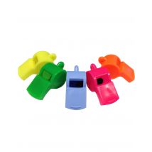 4 Fischietti Colorati - Tifosi - Multicolore - Taglia Unica