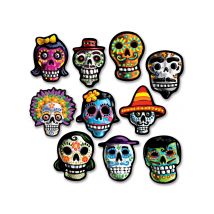 Confezione Di 10 Decorazioni In Cartone Di Halloween - Magia E Orrore - Multicolore - Taglia Unica