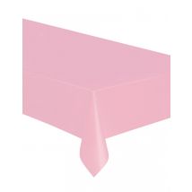 Tovaglia Rettangolare In Plastica Rosa Pallido - Colori - Rosa - Taglia Unica