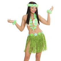 Kit Hawaiana Celeste E Verde Donna - Hawaï - Verde - Taglia Unica