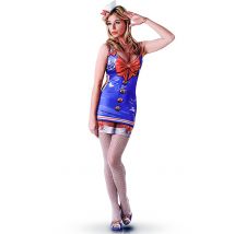 Costume Classico Marinaio Sexy Per Donna - Travestimenti Per Lettera - Blu - XS