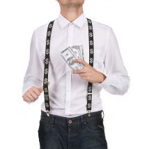 Bretelle Dollari Adulto - Prigioneri, Gangsters - Nero - Taglia Unica