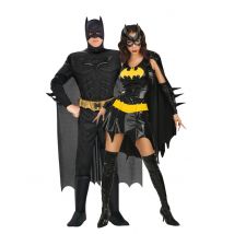 Travestimento Coppia Batgirl Batman - Tutte Le Licenze - Nero - Taglia Unica