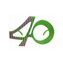 Occhiali 40 Anni - Colori - Verde - Taglia Unica
