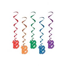 Ghirlande Verticali Multicolori 18 Anni - Multicolore - Taglia Unica